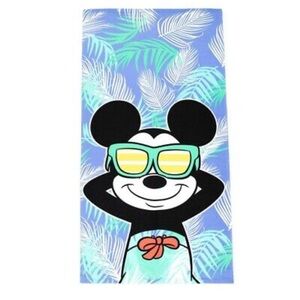 Mickey Mouse Jersey Beach Bath Pool Towel 27" x 54" by Disney nwt